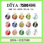 DIYA叮啞拋棄式7500 Puffs一次性電子煙3%